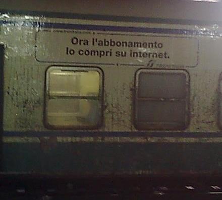 Trenitalia ci ricorda di comprare l'abbonamento su internet Trenitalia ci ricorda di comprare l'abbonamento su internet